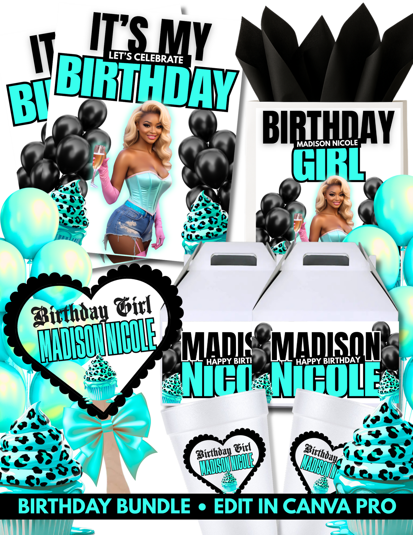 Pastel Grunge Birthday Bundle