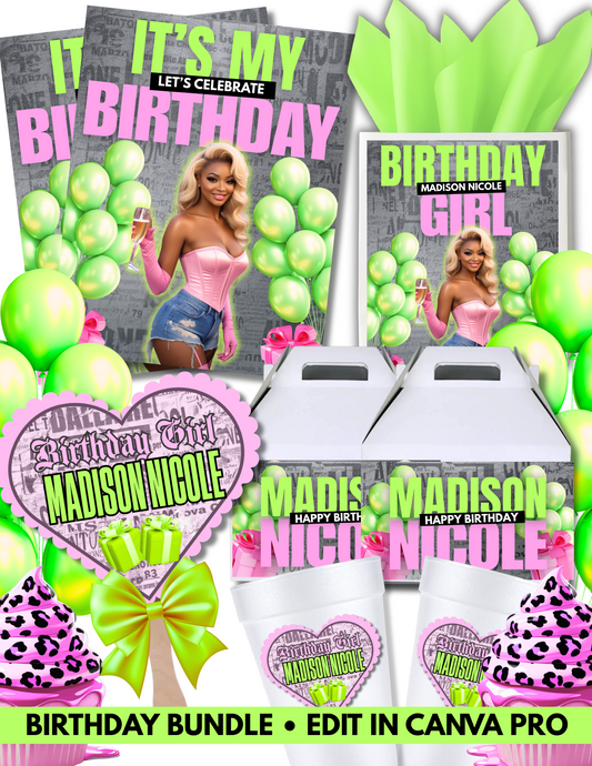 Pastel Grunge Birthday Bundle