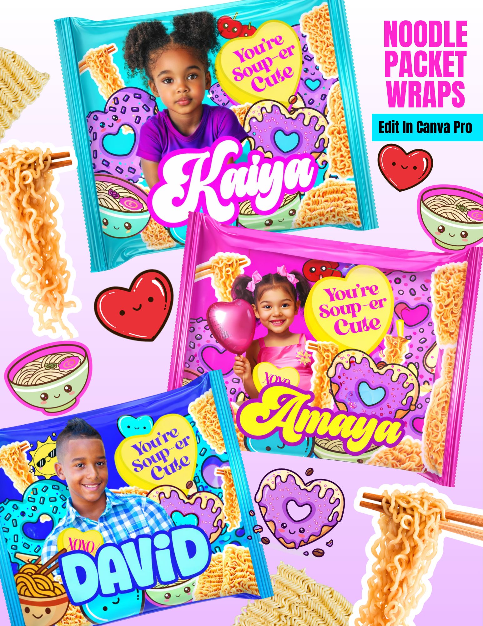 Noodle Wrap Template