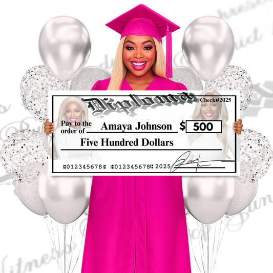 Life Size Novelty Check Template