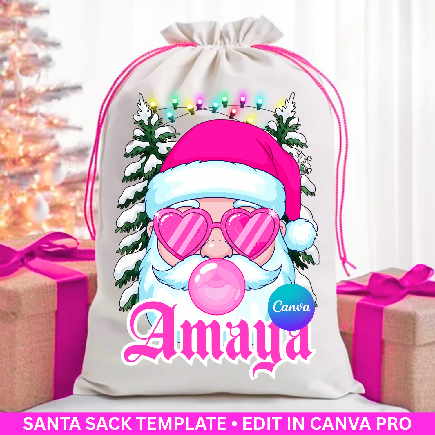 Santa Sack Template Bundle