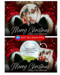 Santa Snow Globe Card Template