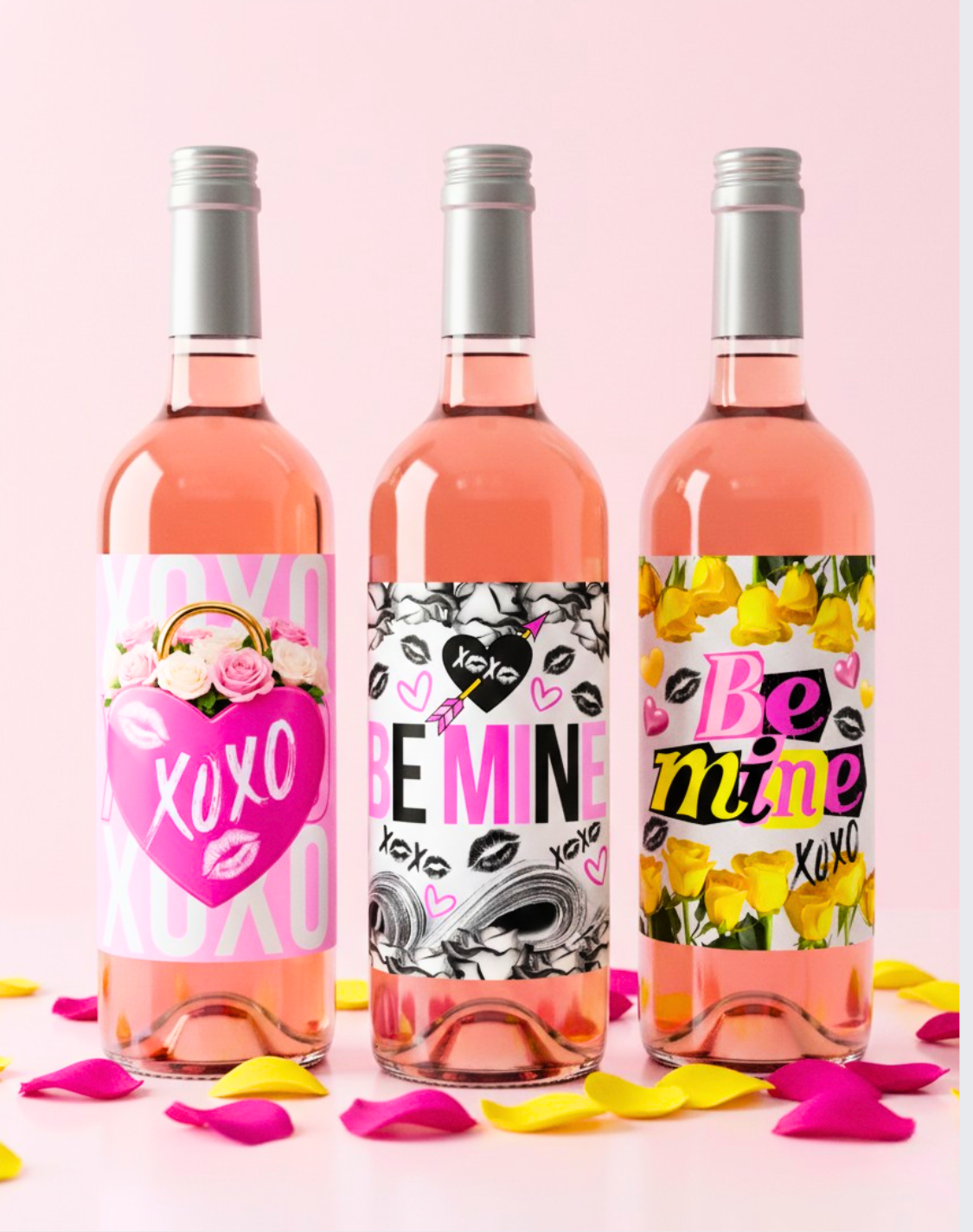 Valentines Wine Labels