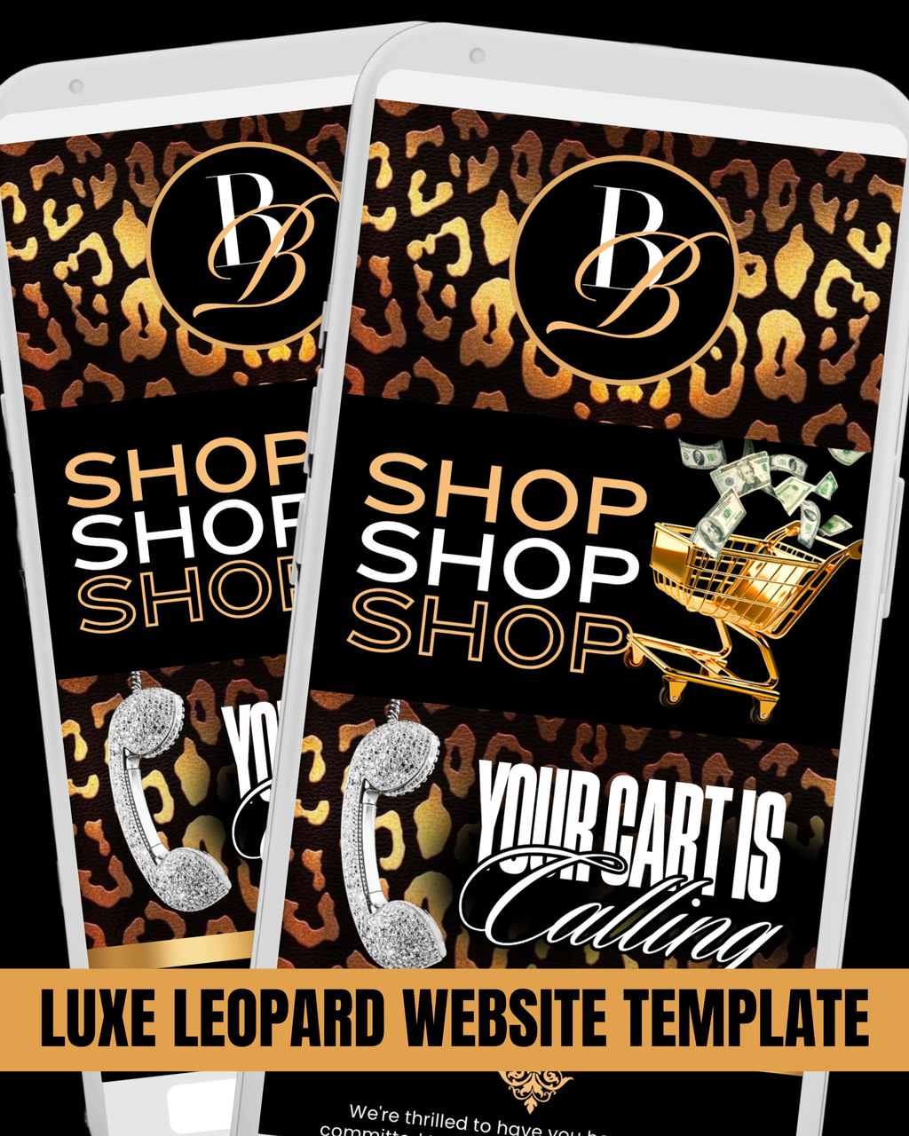 Luxe Leopard DIY Website Template Kit