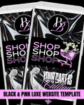 Black & Pink Luxe Website Template