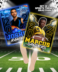 Sports Themed Grad Fans