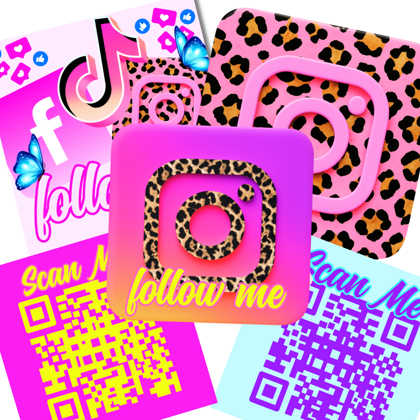 IG Style Square Business Card Templates