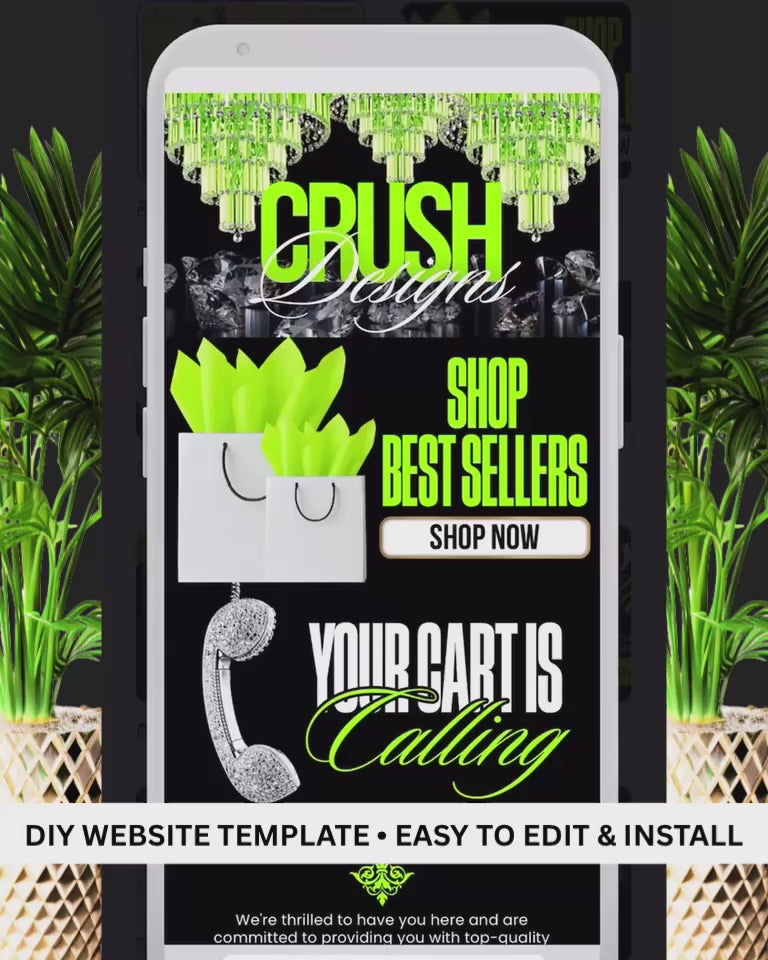 Luxe Lime DIY Website Template Kit