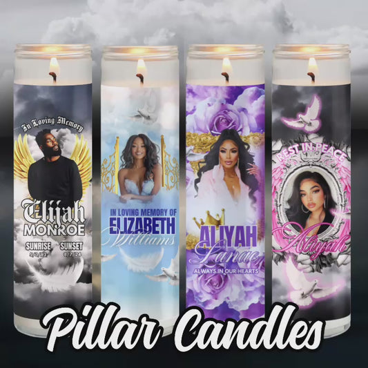 Pillar Candle Wrap Templates