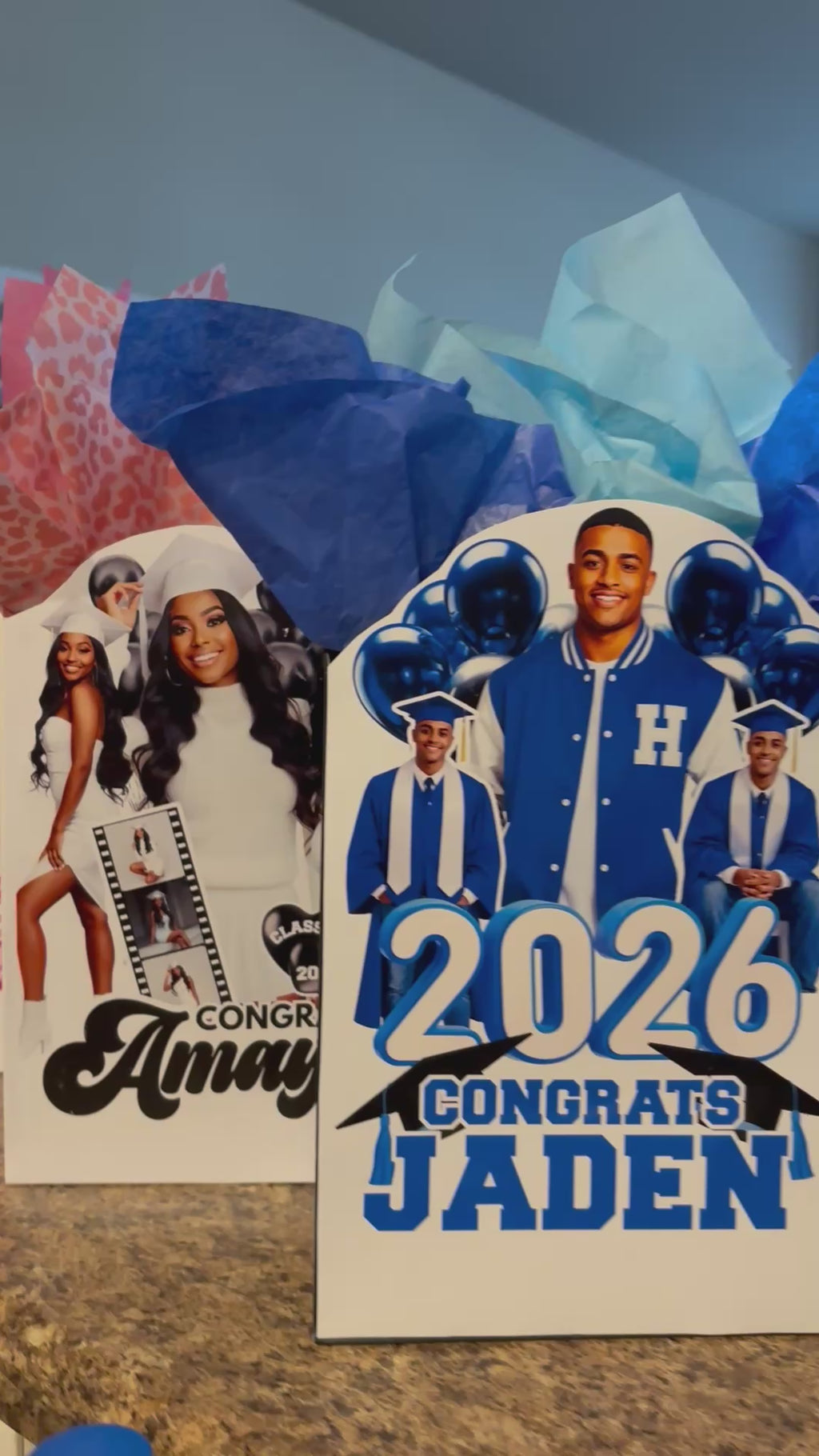 Grad Gift Bag Front Label Templates