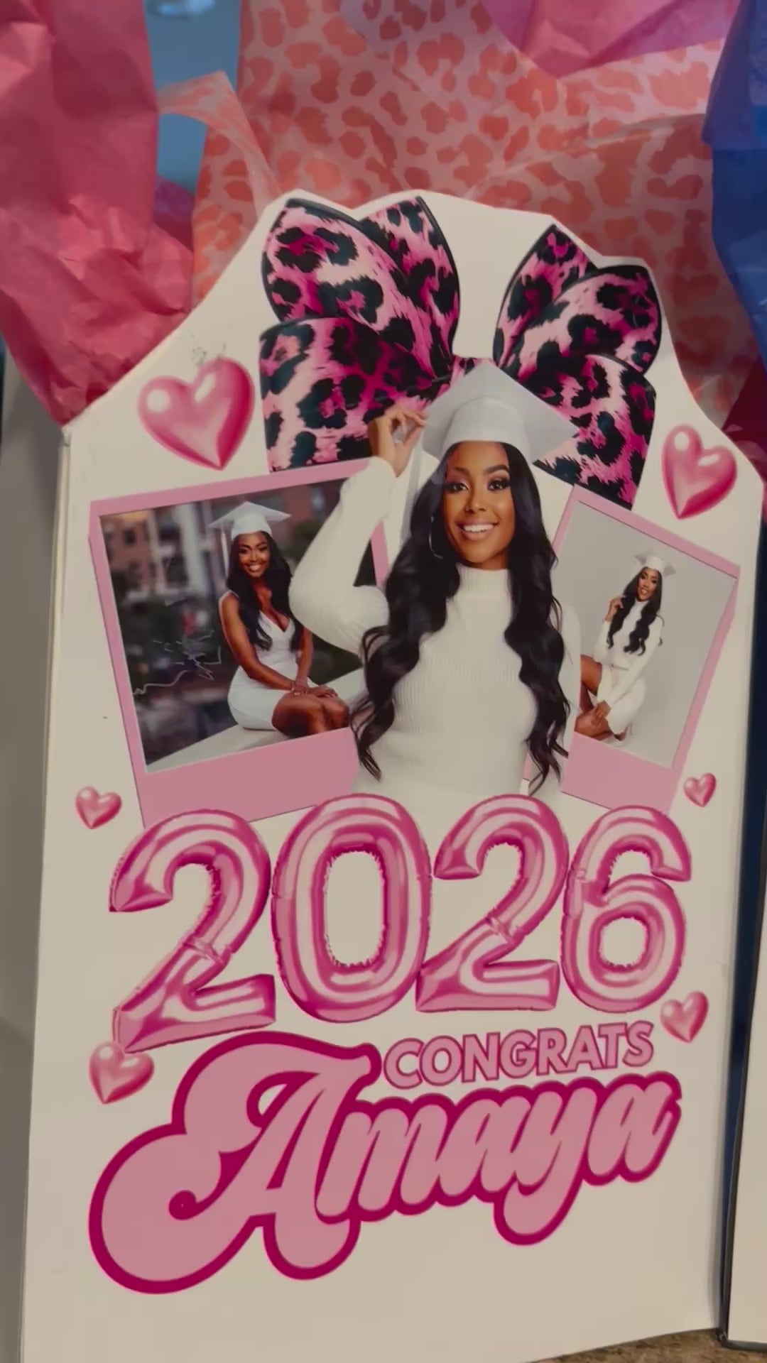 Grad Gift Bag Front Label Templates