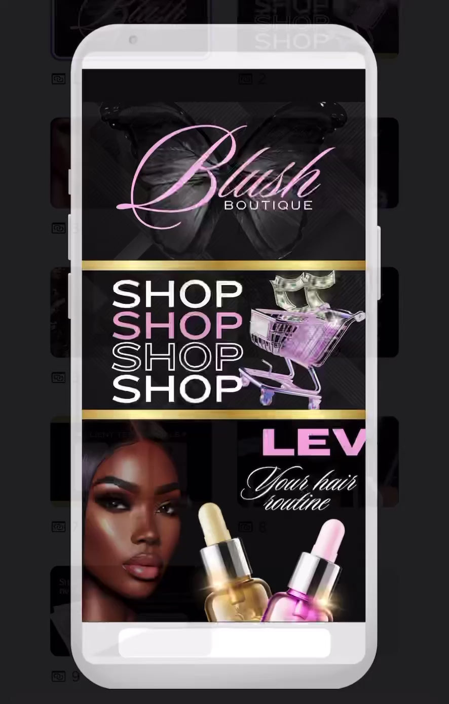 $1 Canva Website Template