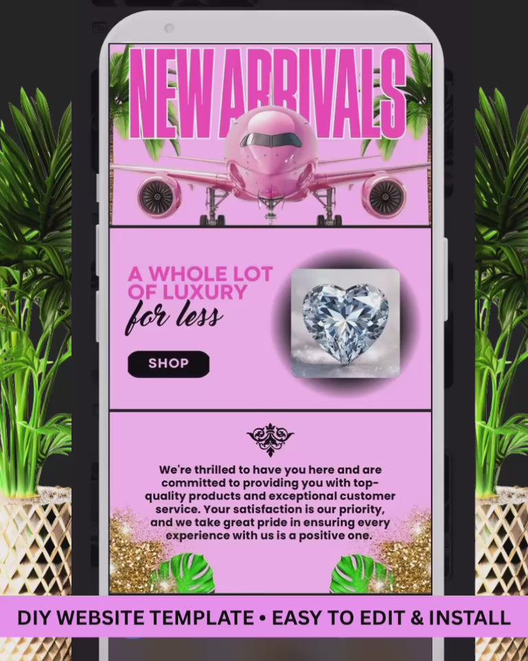 Pink Jet Luxe Website Template