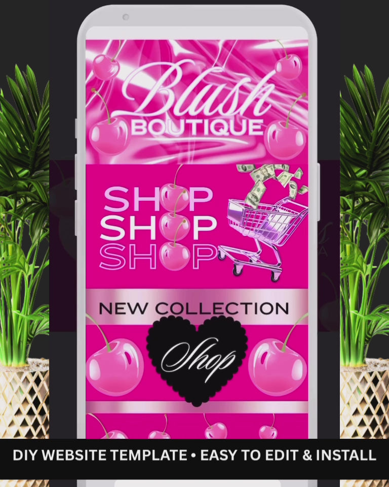 Pink Cherry Website Template